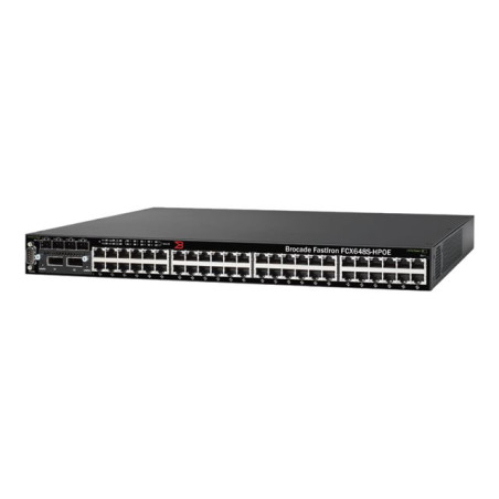 HPOE - Commutateur - C3 - Géré - 48 x 10 - 100 - 1000 (PoE) + 4 x SFP partagé + 2 x XFP - Montabl... (FCX648S-HPOE)_1