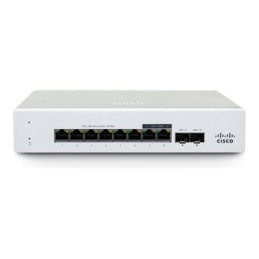 8P - Commutateur - Géré - 8 x 10 - 100 - 1000Base-T + 2 x Gigabit SFP - de bureau, fixation murale - ... (MS130-8P)_1