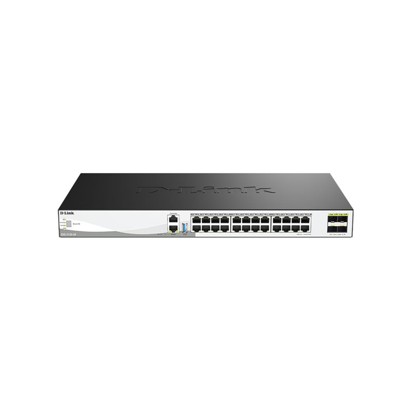 Link DXS 3130-28 - Commutateur - C3 - Géré - 24 x 100 - 1000 - 2.5G - 5G - 10GBase-T + 4 x 10 Gi... (DXS-3130-28/E)_1