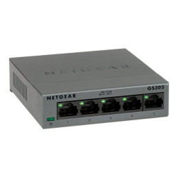 NETGEAR GS305 - Commutateur - non géré - 5 x 10 - 100 - 1000 - de bureau, fixation murale (GS305-300PES)_1