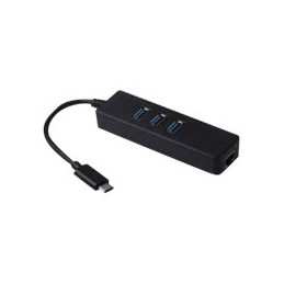 MCL Samar - Adaptateur réseau - USB-C - Gigabit Ethernet x 1 + USB-C 3.0 x 3 (USB3C-125H3/C)_1