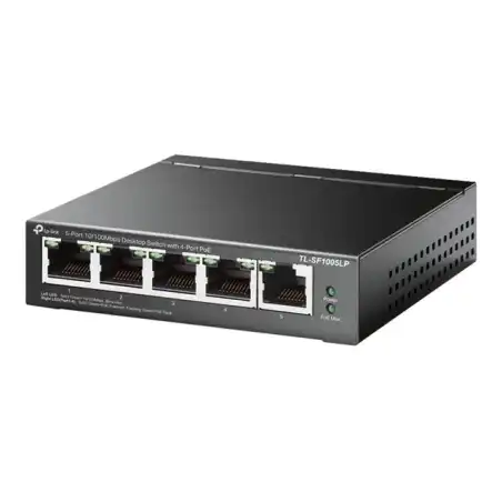TP-Link - V1 - commutateur - non géré - 5 x 10 - 100 (4 PoE) - de bureau, fixation murale - PoE (4... (TL-SF1005LP)_1