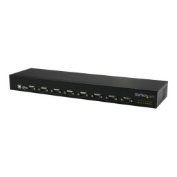 StarTech.com Hub série RS232 à 8 ports - Adaptateur USB vers 8x DB9 RS232 à montage en rack avec ... (ICUSB23208FD)_1
