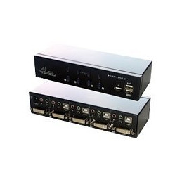 MCL Samar - Commutateur écran-clavier-souris - audio - USB - 4 x KVM - audio - USB - 1 utilisateu... (CAS-462DVI/U)_1