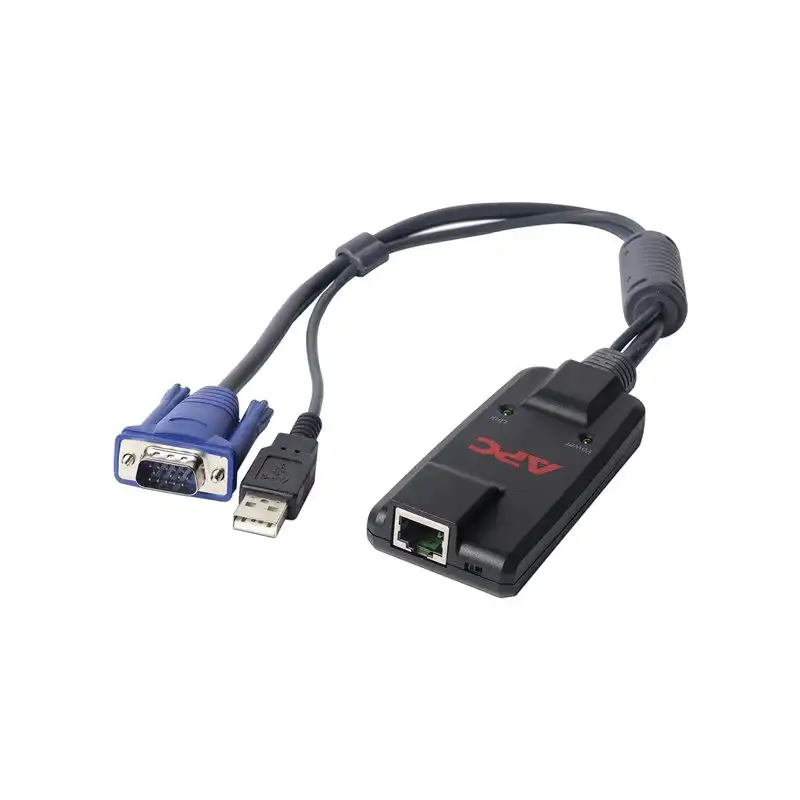 APC Server Module - Rallonge KVM - USB - Conformité TAA - pour KVM 2G Enterprise Analog, Enterprise ... (KVM-USBVM)_1 APC Server Module - Rallonge KVM - USB - Conformité TAA - pour KVM 2G Enterprise Analog, Enterprise ... (KVM-USBVM)_1