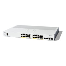 Commutateur - C3 - Géré - 24 x 10 - 100 - 1000 (PoE+) + 4 x 1 Gigabit SFP - Montable sur rack - P... (C1300-24P-4G)_1