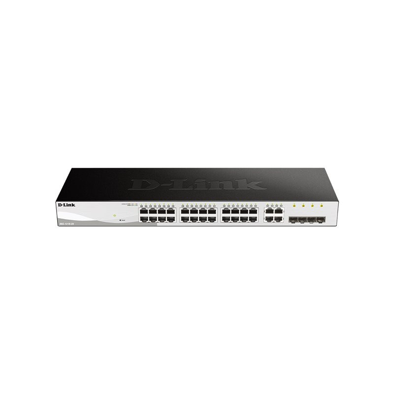 Commutateur - Géré - 24 x 10 - 100 - 1000 + 4 x Gigabit SFP - de bureau, Montable sur rack (DGS-1210-28/E)_1