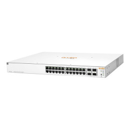 Commutateur - C3 - Géré - 24 x 10 - 100 - 1000 (PoE) + 4 x 1 Gigabit - 10 Gigabit SFP+ - Montable su... (JL683BABB)_1