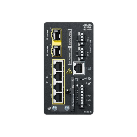 Network Essentials - commutateur - Géré - 4 x 10 - 100 - 1000 + 2 x Gigabit SFP - Montage sur r... (IE-3100-4T2S-E)_1