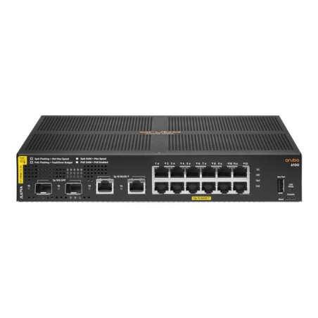 Commutateur - Géré - 12 x 10 - 100 - 1000 (PoE+) + 2 x 1 Gigabit - 10 Gigabit SFP+ + 2 x 1000Base-T ... (JL679AABB)_1