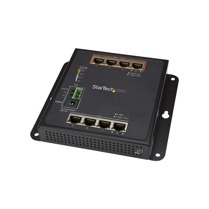 Fixation murale et accès en façade () - Commutateur - Géré - 4 x 10 - 100 - 1000 + 4 x 10 - 100 - 1... (IES81GPOEW)_1