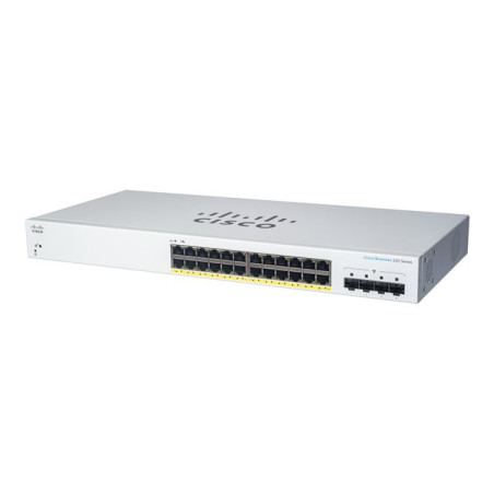 Commutateur - intelligent - 24 x 10 - 100 - 1000 + 4 x Gigabit SFP (liaison montante) - Monta... (CBS220-24T-4G-EU)_1