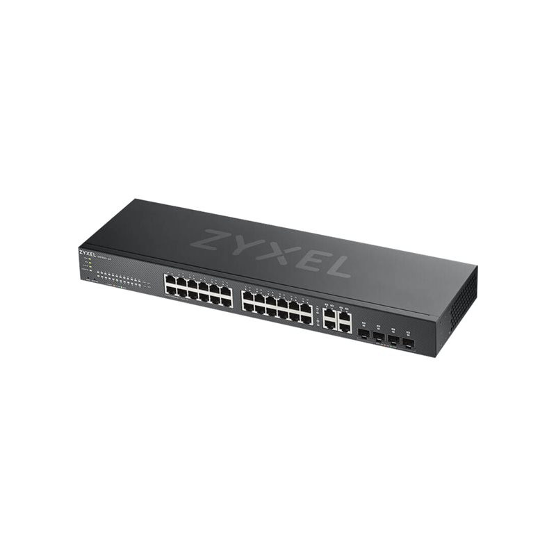 Commutateur - intelligent - 24 x 10 - 100 - 1000 + 4 x SFP Gigabit combiné - Montable sur ... (GS1920-24V2-EU0101F)_1