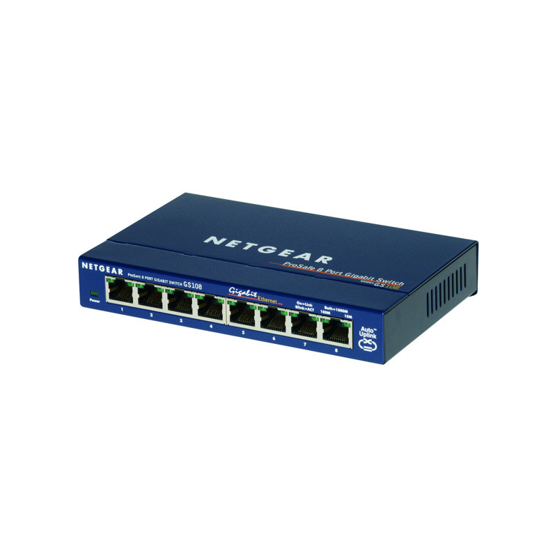 Switch Netgear 8 ports 10 - 100 - 1000 (gigabit) (GS108GE)_1
