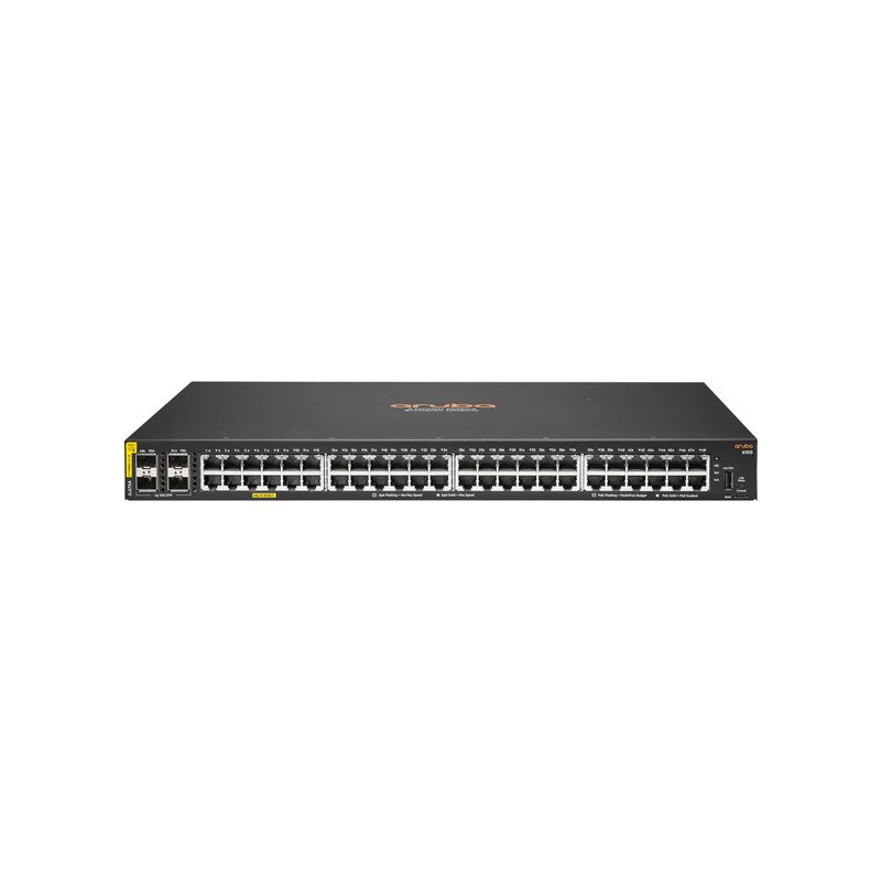 Commutateur - Géré - 48 x 10 - 100 - 1000 (PoE+) + 4 x 1 Gigabit - 10 Gigabit SFP+ - flux d'air côte... (JL675AABB)_1
