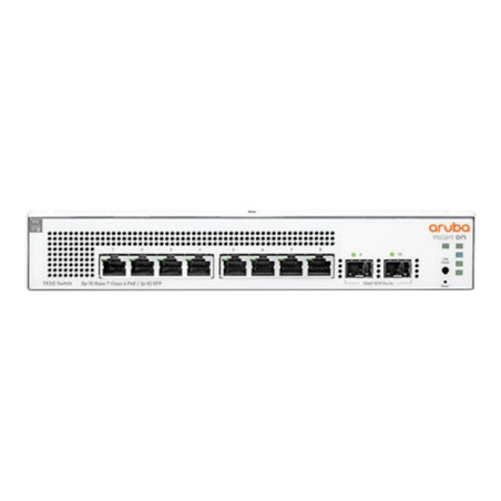 Commutateur - C3 - Géré - 8 x 10 - 100 - 1000 (PoE) + 2 x Gigabit SFP - Montable sur rack - PoE (124... (JL681AABB)_1