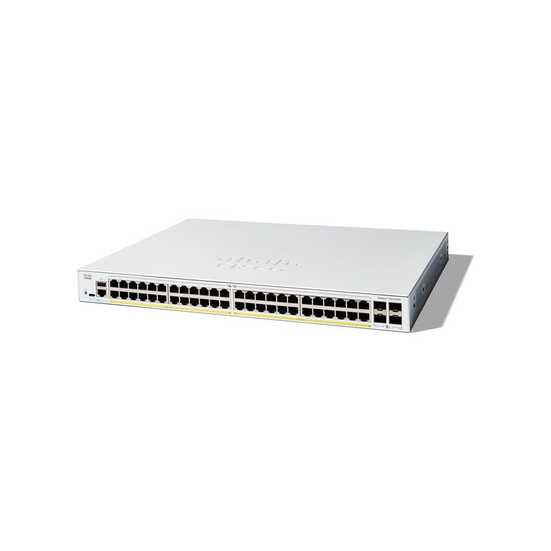 Commutateur - C3 - intelligent - 48 x 10 - 100 - 1000 (PoE+) + 4 x 10 Gigabit SFP+ - Montable sur... (C1200-48P-4X)_1