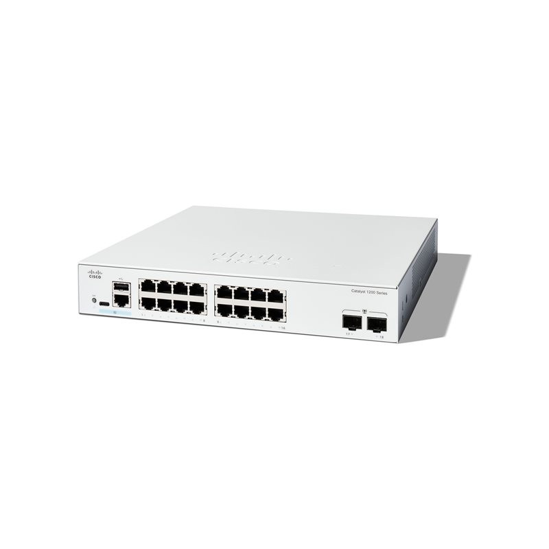 Commutateur - C3 - intelligent - 16 x 10 - 100 - 1000 + 2 x Gigabit Ethernet SFP - Montable sur r... (C1200-16T-2G)_1
