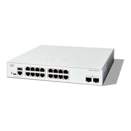 Commutateur - C3 - intelligent - 16 x 10 - 100 - 1000 + 2 x Gigabit Ethernet SFP - Montable sur r... (C1200-16T-2G)_1