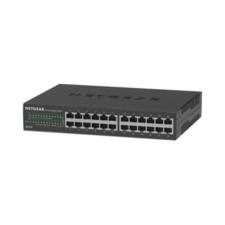 Commutateur - non géré - 24 x 10 - 100 - 1000 - fixation murale, de bureau, Montable sur rack (GS324-200EUS)_1