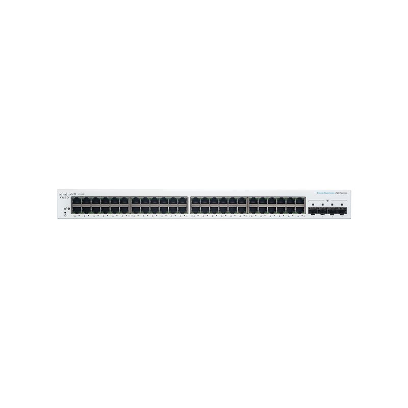 Commutateur - intelligent - 48 x 10 - 100 - 1000 + 4 x Gigabit SFP (liaison montante) - Monta... (CBS220-48T-4G-EU)_1