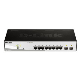 Commutateur - intelligent - 8 x 10 - 100 - 1000 + 2 x Gigabit SFP - de bureau, Montable sur rack (DGS-1210-10/E)_1