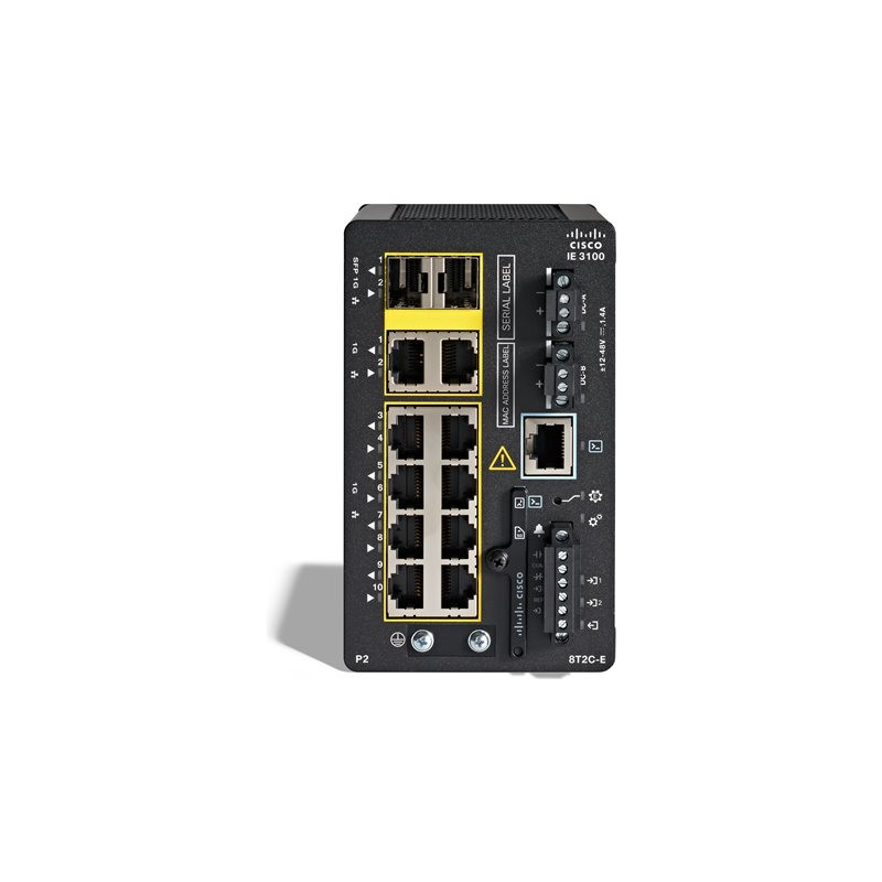 Network Essentials - commutateur - Géré - 8 x 10 - 100 - 1000 (PoE+) + 2 x combinaison Gigabit ... (IE-3100-8P2C-E)_1