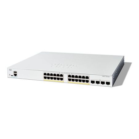 Commutateur - C3 - Géré - 24 x 10 - 100 - 1000 (PoE+) + 4 x 10 Gigabit SFP+ - Montable sur rack ... (C1300-24FP-4X)_1
