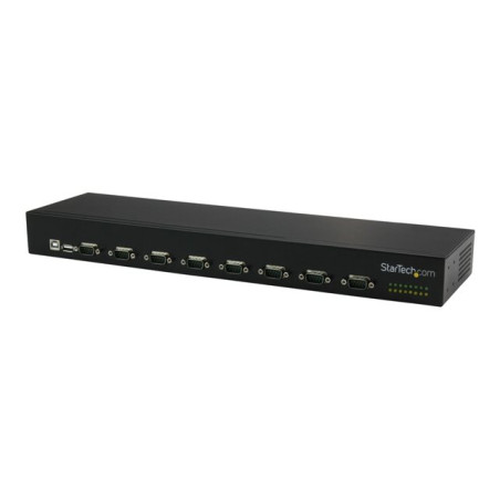 Adaptateur USB vers 8x DB9 RS232 à montage en rack avec installation en série - Adaptateur série ... (ICUSB23208FD)_1