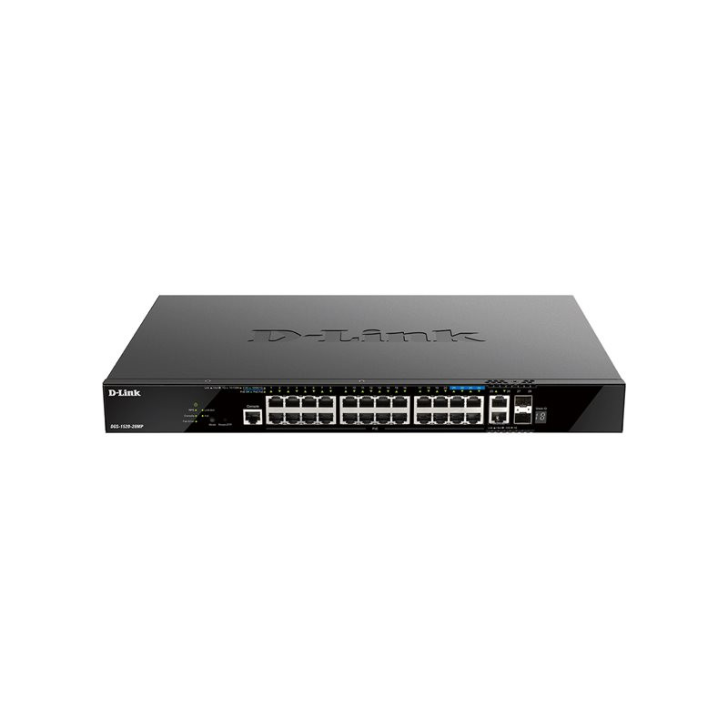 Commutateur - C3 - intelligent - 20 x 10 - 100 - 1000 (PoE+) + 4 x 2.5G (PoE+) + 2 x 10 Gigabi... (DGS-1520-28MP/E)_1