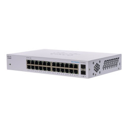 Commutateur - non géré - 24 x 10 - 100 - 1000 + 2 x SFP Gigabit combiné - Montable sur rack, de ... (CBS110-24T-EU)_1