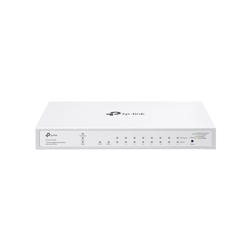 Commutateur - intelligent - 8 x 10 - 100 - 1000 (PoE+) + 2 x Gigabit SFP - de bureau, fixation m... (FESTA FS310GP)_1