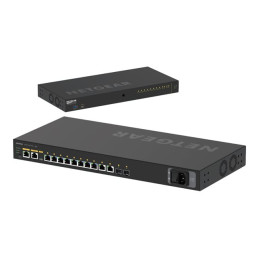 Commutateur - C3 - Géré - 10 x 10 - 100 - 1000 (8 PoE+) + 2 x Gigabit SFP - flux d'air côte à ... (GSM4212P-100EUS)_4