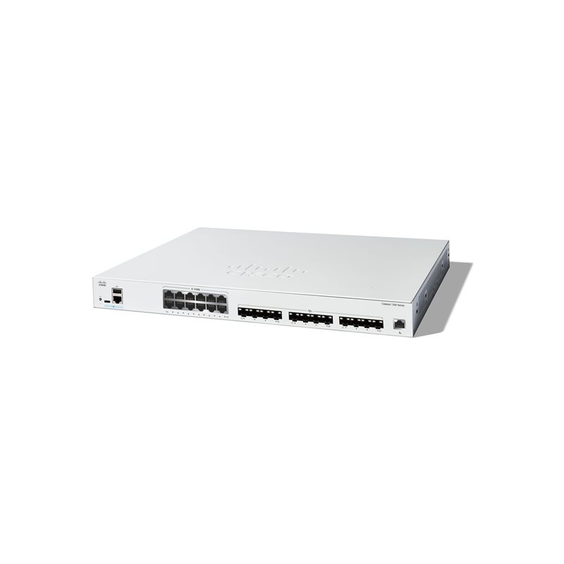 Commutateur - C3 - intelligent - 12 x 10 Gigabit Ethernet + 12 x 10 Gigabit SFP+ - Montable sur rack (C1300-24XTS)_1