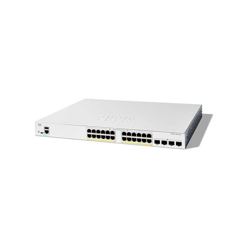 Commutateur - C3 - intelligent - 24 x 10 - 100 - 1000 (PoE+) + 4 x 10 Gigabit SFP+ - Montable su... (C1200-24FP-4X)_1