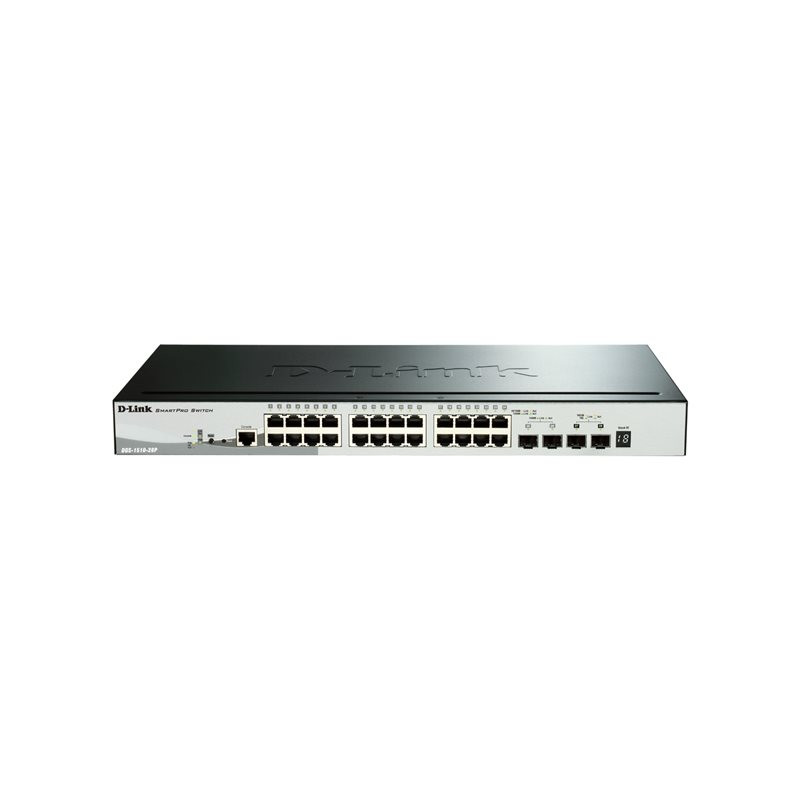 Commutateur - C3 - intelligent - 24 x 10 - 100 - 1000 (PoE+) + 2 x Gigabit SFP + 2 x 10 Gigabit... (DGS-1510-28P/E)_1