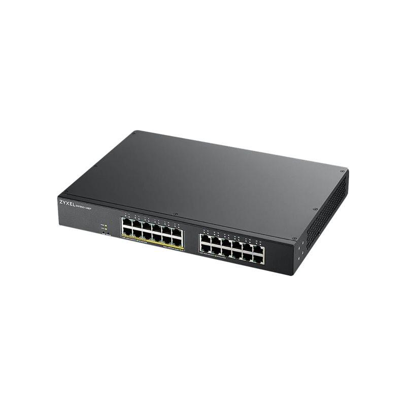 Commutateur - intelligent - 24 x 10 - 100 - 1000 (12 PoE) - Montable sur rack, fixation mu... (GS1900-24EP-EU0101F)_1