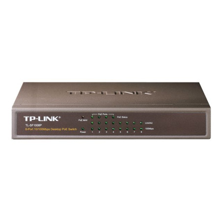 TP-LINK 8 port 10 - 100M PoE Switch (TL-SF1008P)_1