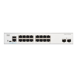Commutateur - C3 - intelligent - 16 x 10 - 100 - 1000 + 2 x Gigabit Ethernet SFP - Montable sur r... (C1200-16T-2G)_2