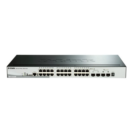 Commutateur - C3 - intelligent - 24 x 10 - 100 - 1000 (PoE+) + 2 x Gigabit SFP + 2 x 10 Gigabit... (DGS-1510-28P/E)_1