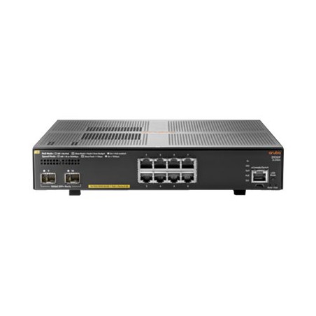 Commutateur - C3 - Géré - 8 x 10 - 100 - 1000 (PoE+) + 2 x 1 gigabit - 10 gigabit SFP+ (liaison mont... (JL258AABB)_1