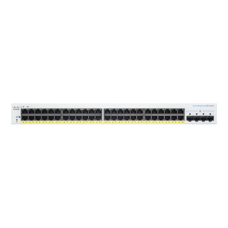 Commutateur - intelligent - 48 x 10 - 100 - 1000 (PoE+) + 4 x Gigabit SFP (liaison montante) ... (CBS220-48P-4G-EU)_1