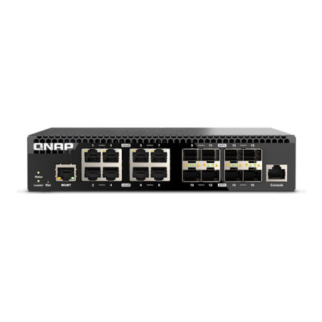 Commutateur - Géré - 8 x 100 - 1000 - 2.5G - 5G - 10GBase-T + 8 x Ethernet 10 Go SFP+ - Montab... (QSW-M3216R-8S8T)_1