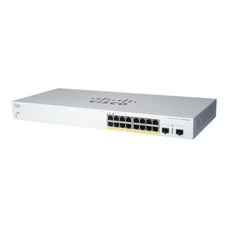 Commutateur - intelligent - 16 x 10 - 100 - 1000 + 2 x Gigabit SFP (liaison montante) - Monta... (CBS220-16T-2G-EU)_1