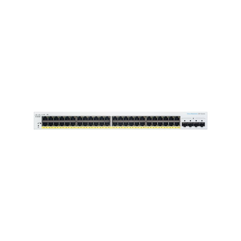 Commutateur - intelligent - 48 x 10 - 100 - 1000 (PoE+) + 4 x Gigabit SFP (liaison montante) ... (CBS220-48P-4G-EU)_1