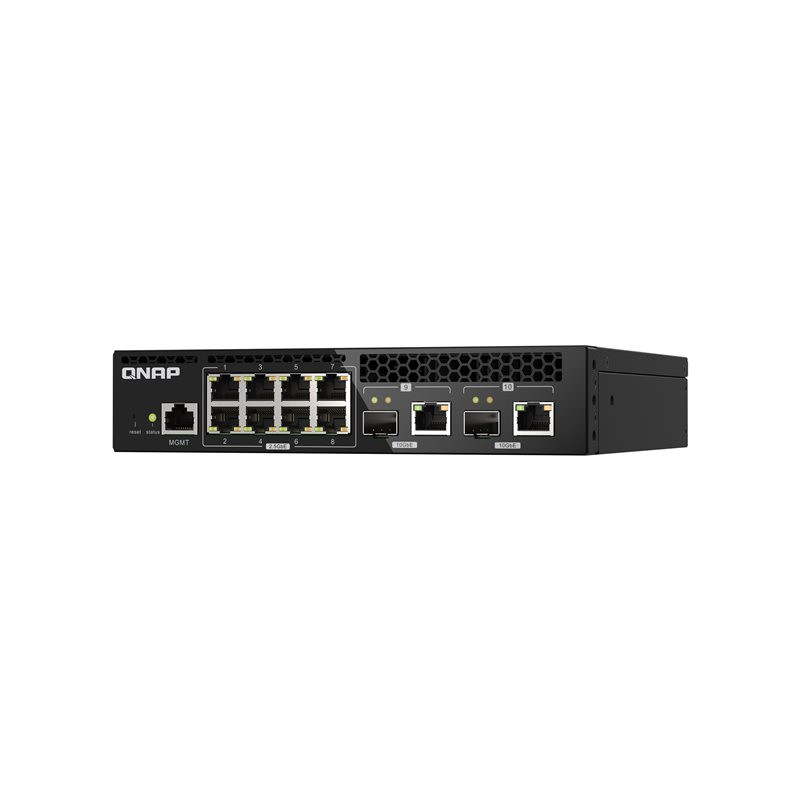 Commutateur - Géré - 8 x 2.5GBase-T + 2 x combo 10 Gigabit SFP+ - RJ-45 - de bureau, Montable su... (QSW-M2108R-2C)_1