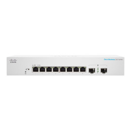 Commutateur - intelligent - 8 x 10 - 100 - 1000 + 2 x Gigabit SFP (liaison montante) - Monta... (CBS220-8T-E-2G-EU)_2
