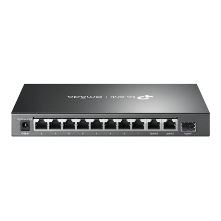 Commutateur - 8 x 10 - 100Base-TX (PoE) + 2 x 1Gb Ethernet + 1 x Gigabit SFP - de bureau - PoE+ (65 W) (DS111P)_1