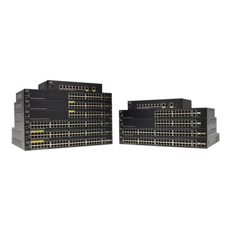 Commutateur - C3 - Géré - 24 x 10 - 100 + 2 x combo Gigabit Ethernet - SFP Gigabit + 2 x 100... (SF350-24-K9-EU-RF)_1