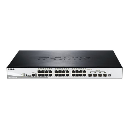 Commutateur - C3 - intelligent - 24 x 10 - 100 - 1000 (PoE+) + 4 x 10 Gigabit SFP+ - de burea... (DGS-1510-28XMP/E)_1
